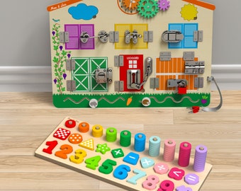 BEST SELLER PACK includes 2 wonderful toys from Max & Lea, to put the child’s fine motor skills to work and stimulate him
