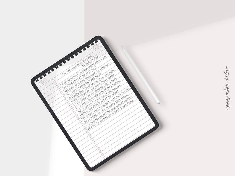 4 Volume Digital Notepads for Ipad & Tablet 24 Hyperlinked Etsy