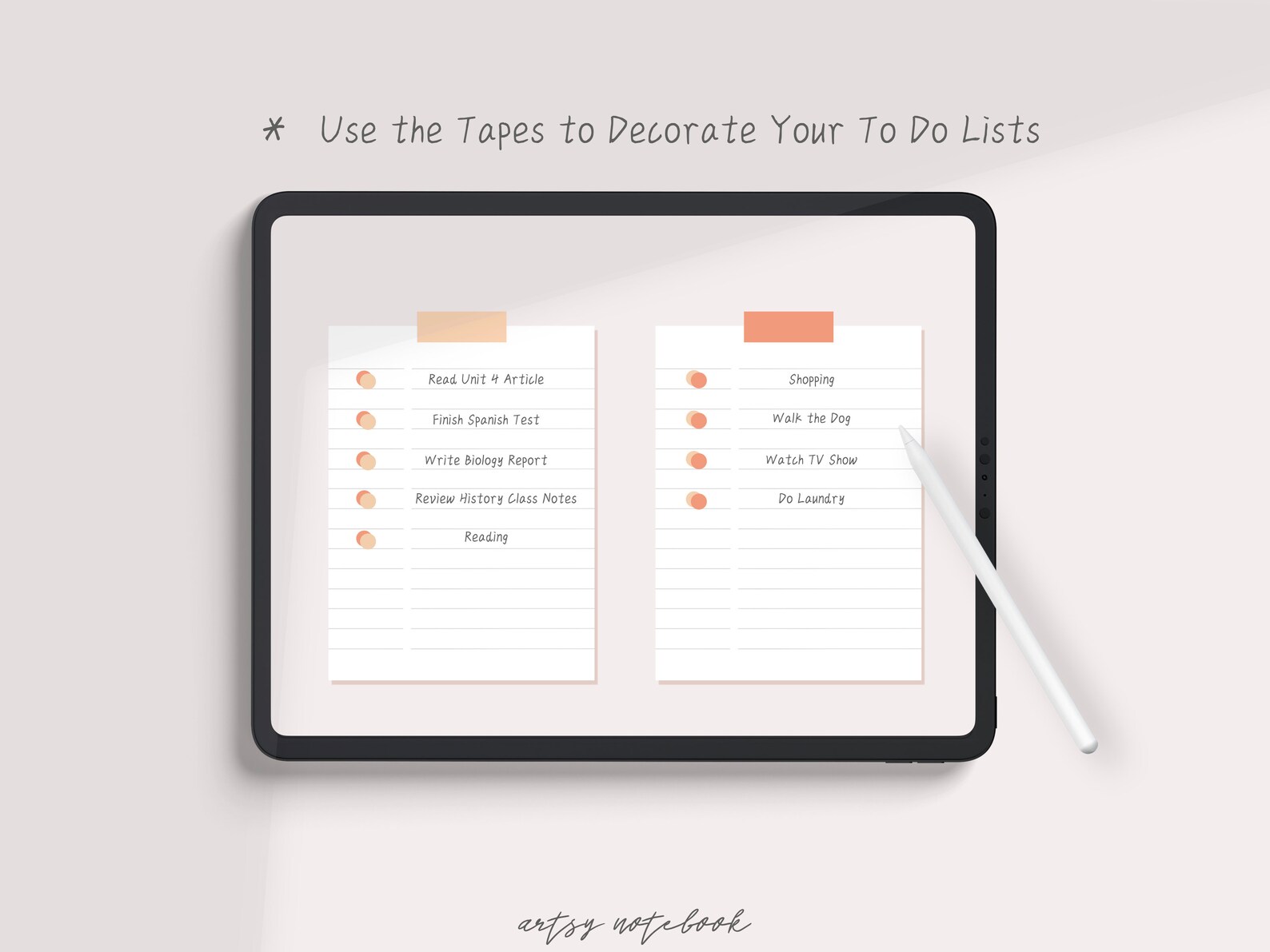 240 Colorful Postit Stickers for Digital Ipad Planner Etsy