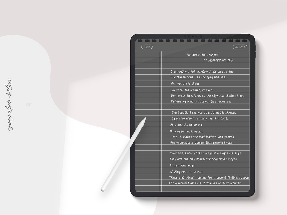 4 Volume Digital Notepads for Ipad & Tablet 24 Hyperlinked Etsy