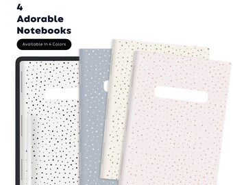 Adorables cuadernos digitales para iPad: Secciones con hipervínculos (descarga instantánea)