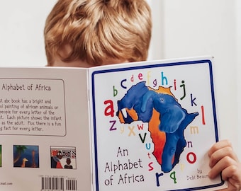 ABC Book, Gift for 3 year old, 4 year old, Toddler Present, African Children's Gift, Alphabet Book, Starting School Gift