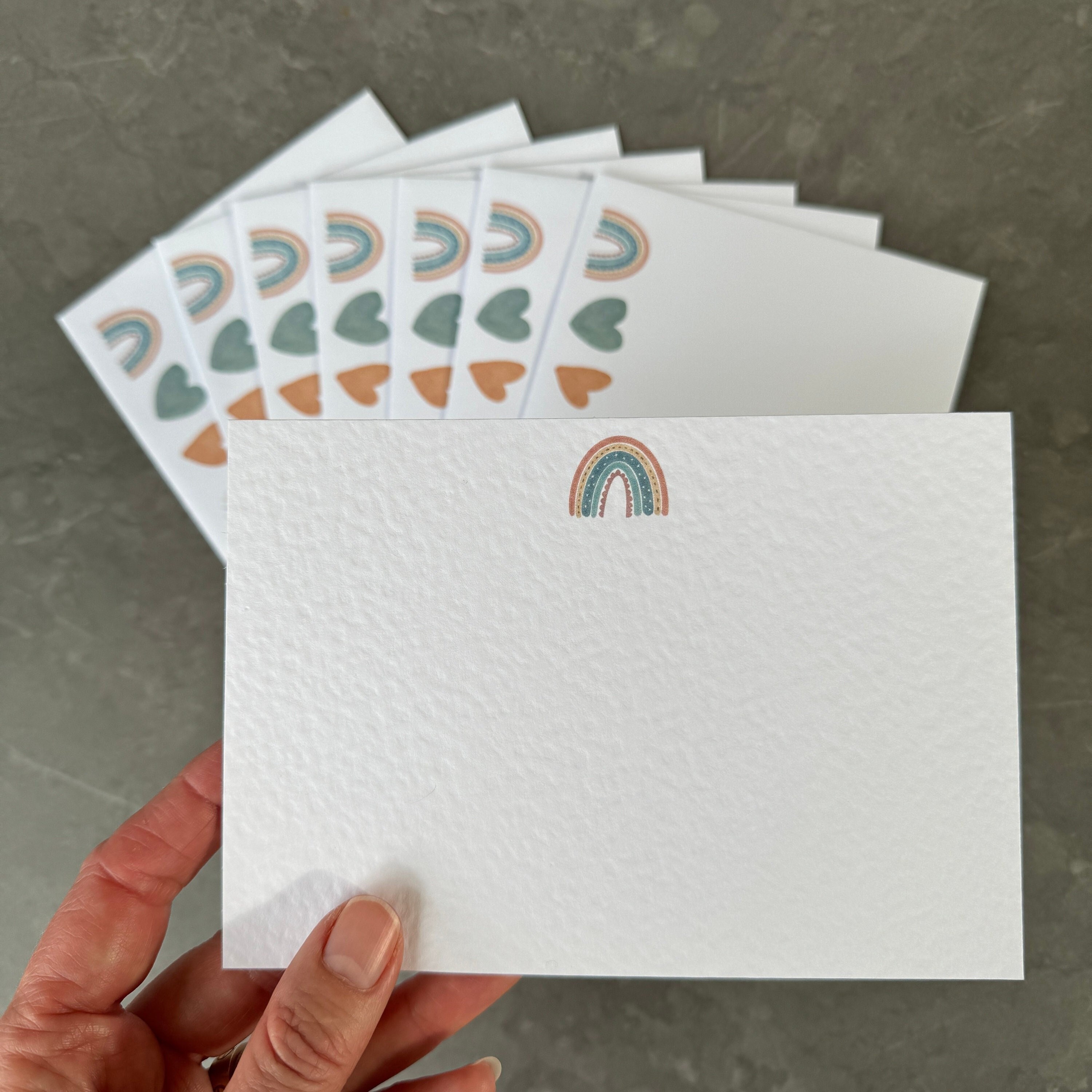 Rainbow Note Cards, Set of Postcards, Small Notecards, Thank You…