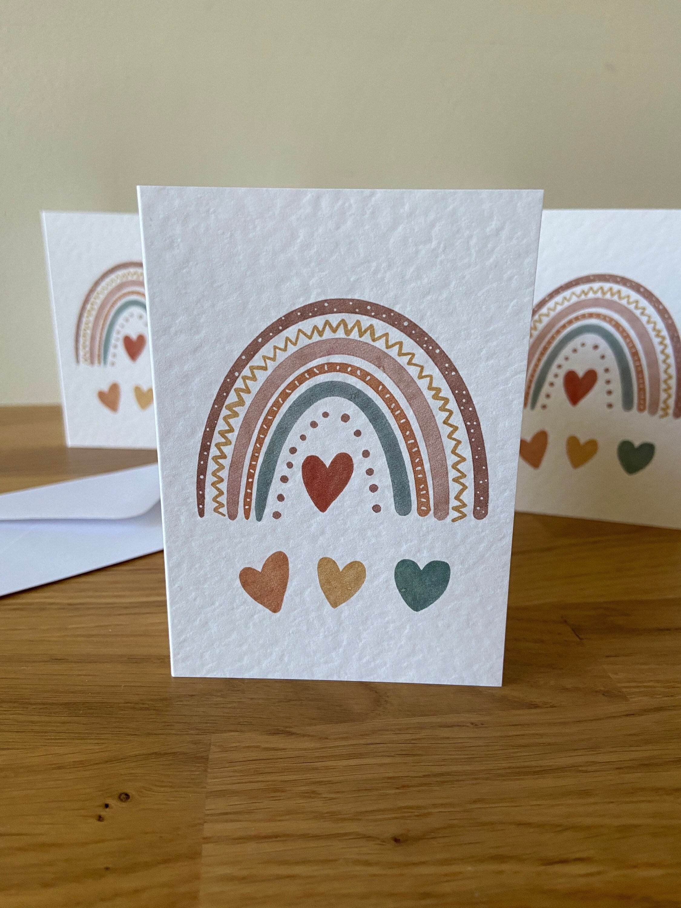 Mini Rainbow Note Cards, Boho Note Cards, Thank You Cards, Kids Thank ...