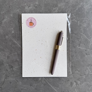 Papel de escribir con extracto de café, juego de cartas, regalo para amantes del café, amigos por correspondencia, papel especial ecológico 30 sheets