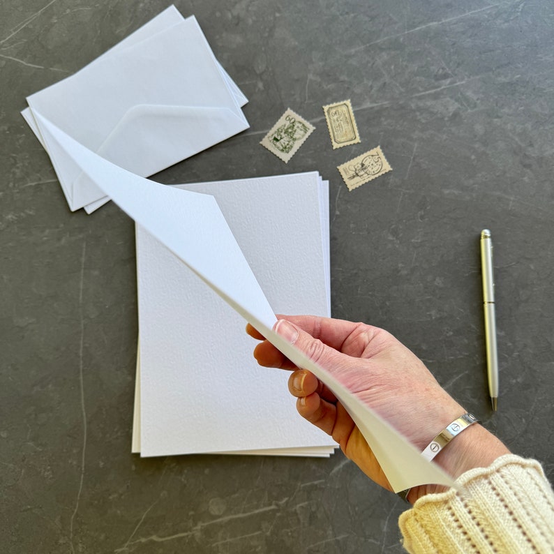 Thick white paper for writing letters