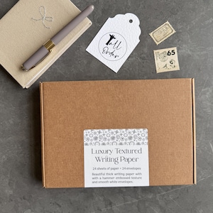 Luxury Textured Writing Paper, Thick White Letter Writing Paper, Love Letters, Pen Pals, Wedding Vows, Wedding Speech image 9