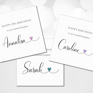 Personalised Daughter Birthday Card, Customised Daughter Birthday card, Special Daughter Birthday Card