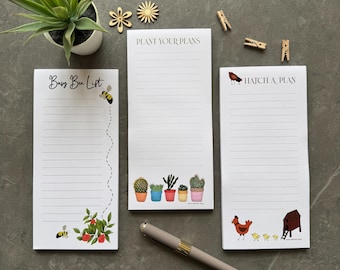 Note pad, Magnetic list pad, Colourful Fridge Pad, to do list, Shopping List, telephone message pad, Planner