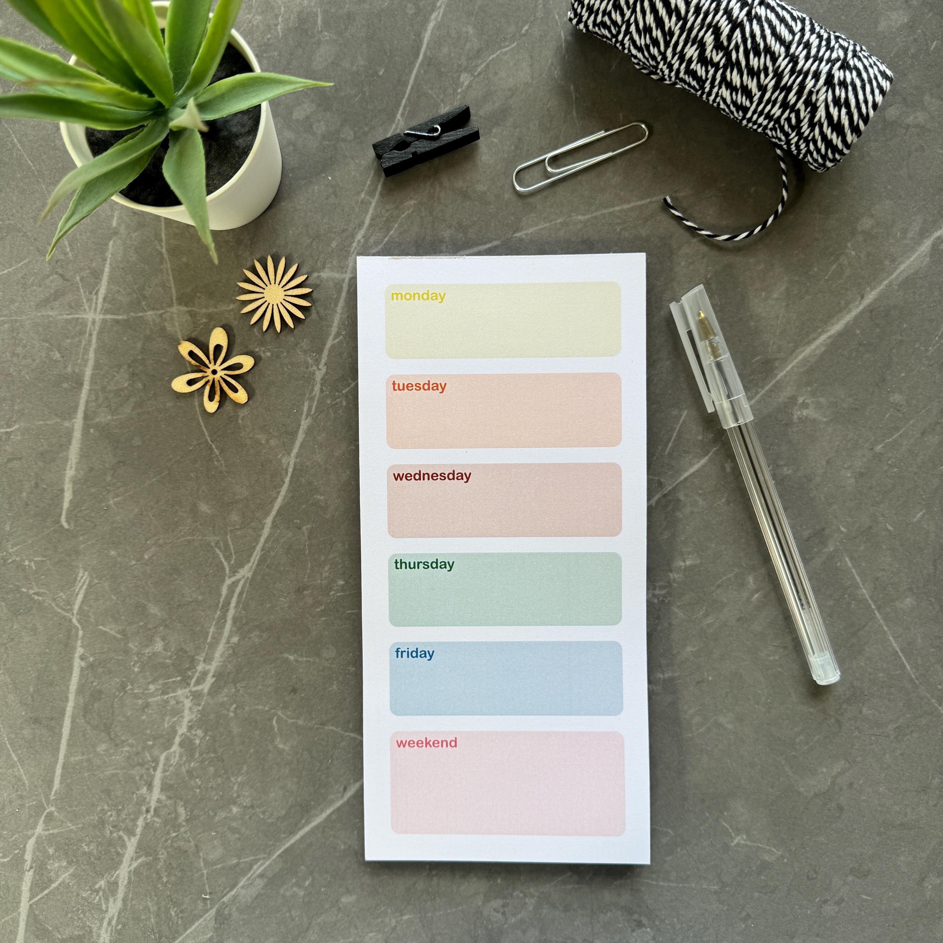 Small Weekly Planner, to Do List, Activity Planner, Meal Planner ...