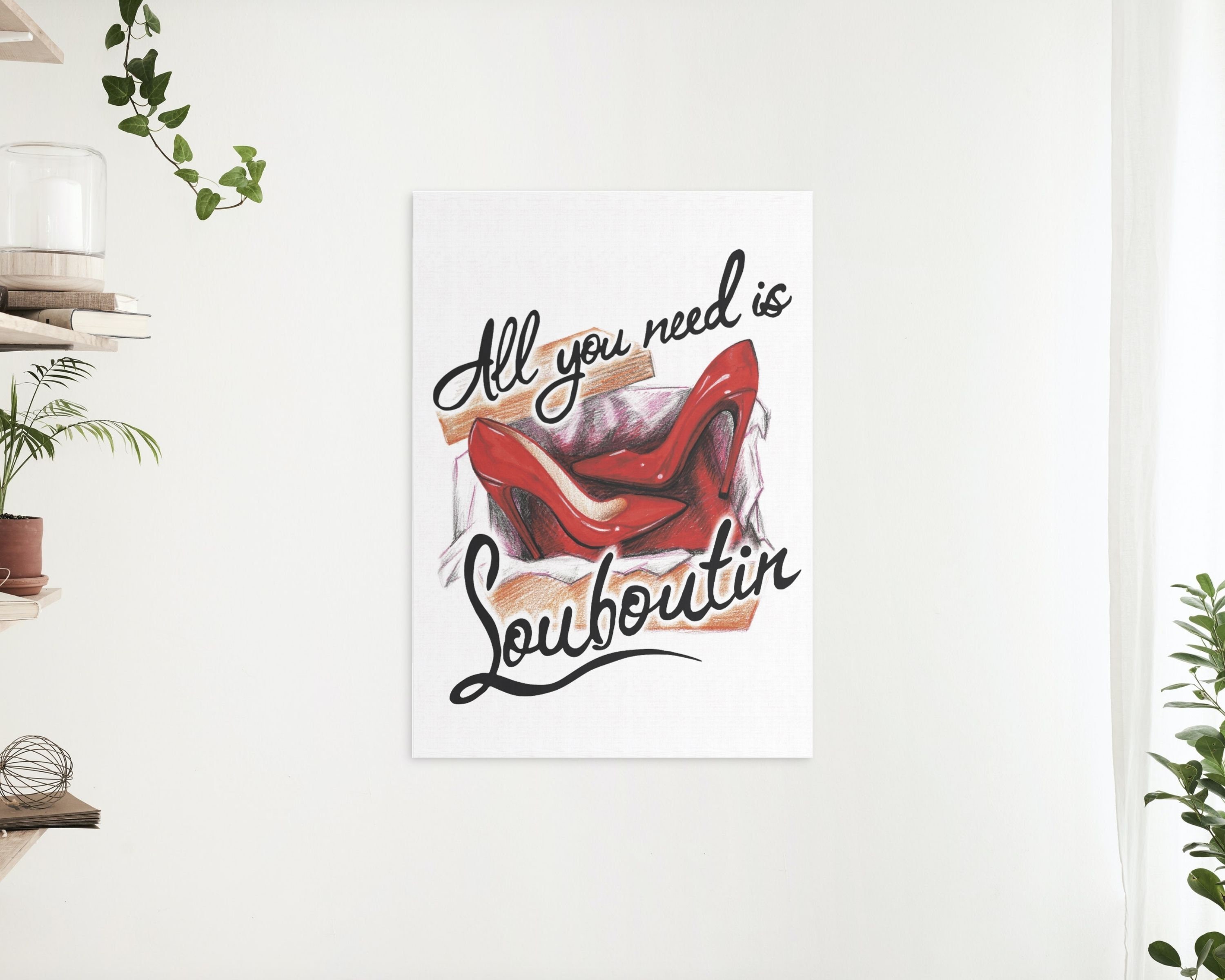 Red Bottom Heels Louboutin Classic Black Pumps Poster, Zazzle