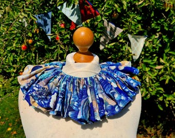 Cuello de gorguera de payaso de circo isabelino