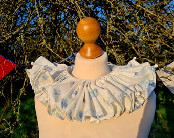 Cuello de gorguera de payaso de circo isabelino