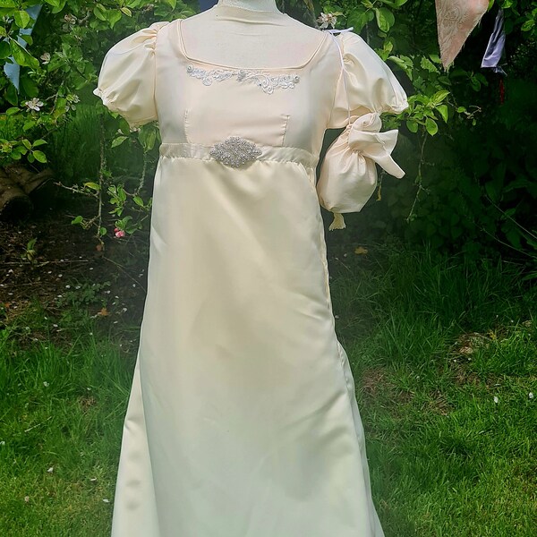 Regency 1800's Ballgown Wedding Dress UK size 10