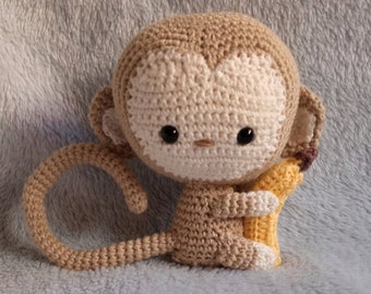 PADRÃO DE MACACO AMIGURUMI