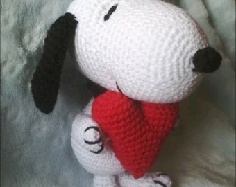 Padrão amigurumi Snoopy 27 cm