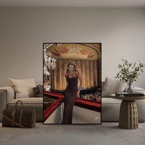 Luksusowy wydruk, Elegancki wydruk artystyczny, Drukowana sztuka ścienna, Nowoczesny wystrój domu, Elegancki obraz cyfrowy, Natychmiastowe pobieranie