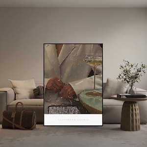 Luxury Wall Art, Modern Hypebeast Room Decor, Luxury Print, Hypebeast Decor, Original Digital Painting, Instant Download, Printable Wall Art
