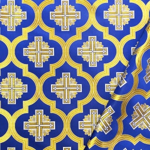 Metallic Greek brocade. 145 cm width