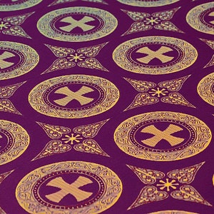 Church Fabric for Clergy Vestments. Nonmetallic Brocade. Clergy Apparel ...