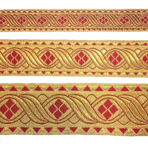 20 meters roll Greek gallon. Church galoon 2.5cm (1&quot;)  4 cm (1,57&quot;)  6 cm (2,36&quot;) ribbon any colots and size. Jasquard gallon trim.