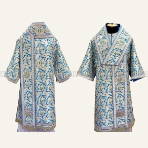 Bishops vestments. Archbishop vestments. Custom vestments. Liturgical orthodox vestments. Metallic brocade. Clerical vestment