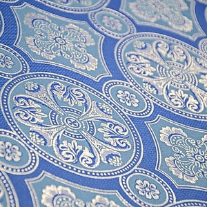 Church fabric. Nonmetallic brocade. Liturgical Brocade -many colors - Clerical Fabric.  CLERGY APPAREL. Church fabric for priest vestments
