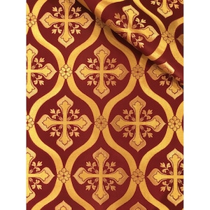 Metallic Greek brocade. 145 cm width