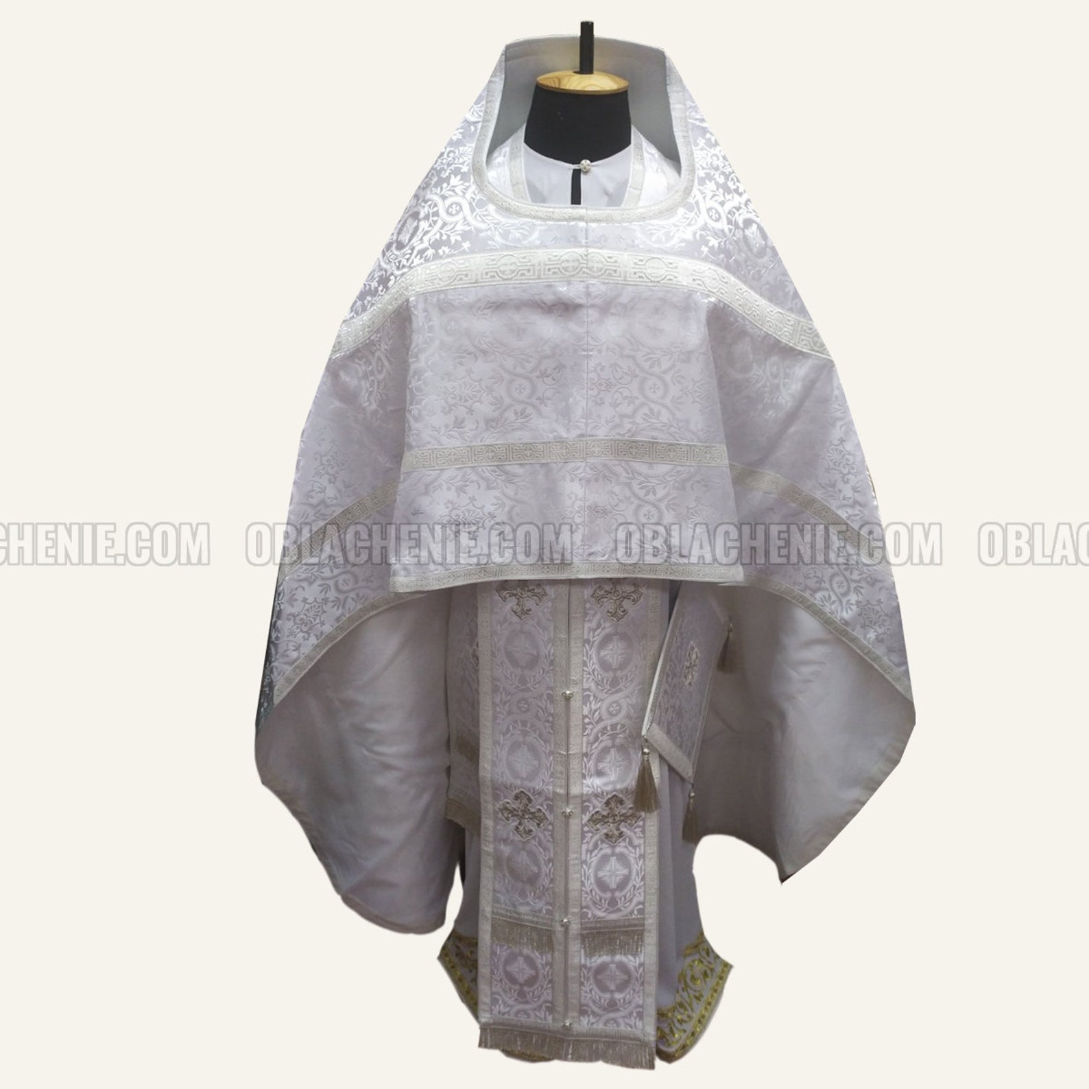 White Orthodox Priest Vestments. Lightweight Liturgical Vestments ...
