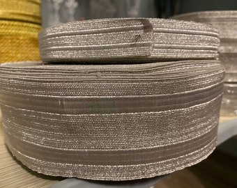 Silver metallic gallon. Indian trim. Church galoon 2.5cm (1") 4 cm (1,57") 6 cm (2,36") ribbon. Metallic gallon for vestments.