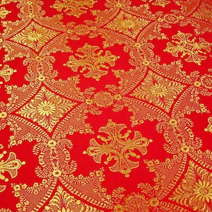 Church fabric. Nonmetallic brocade. Any colors. Vestment brocade. Clergy apparel. Christian cloth. Brocade fabric. Altar fabric