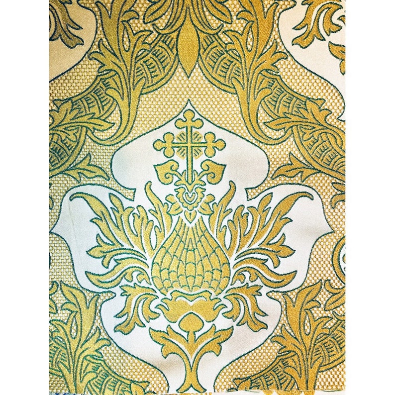 145 cm width Metallic Greek brocade