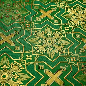 Church fabric. Nonmetallic brocade. Any colors. Vestment brocade. Clergy apparel. Christian cloth. Brocade fabric. Altar fabric