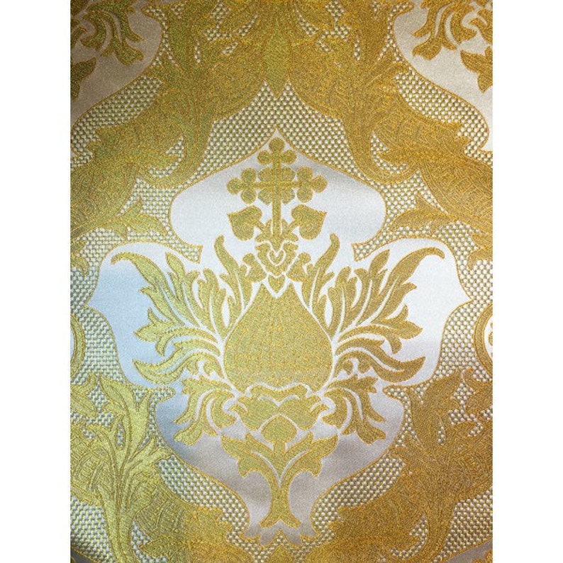145 cm width Metallic Greek brocade