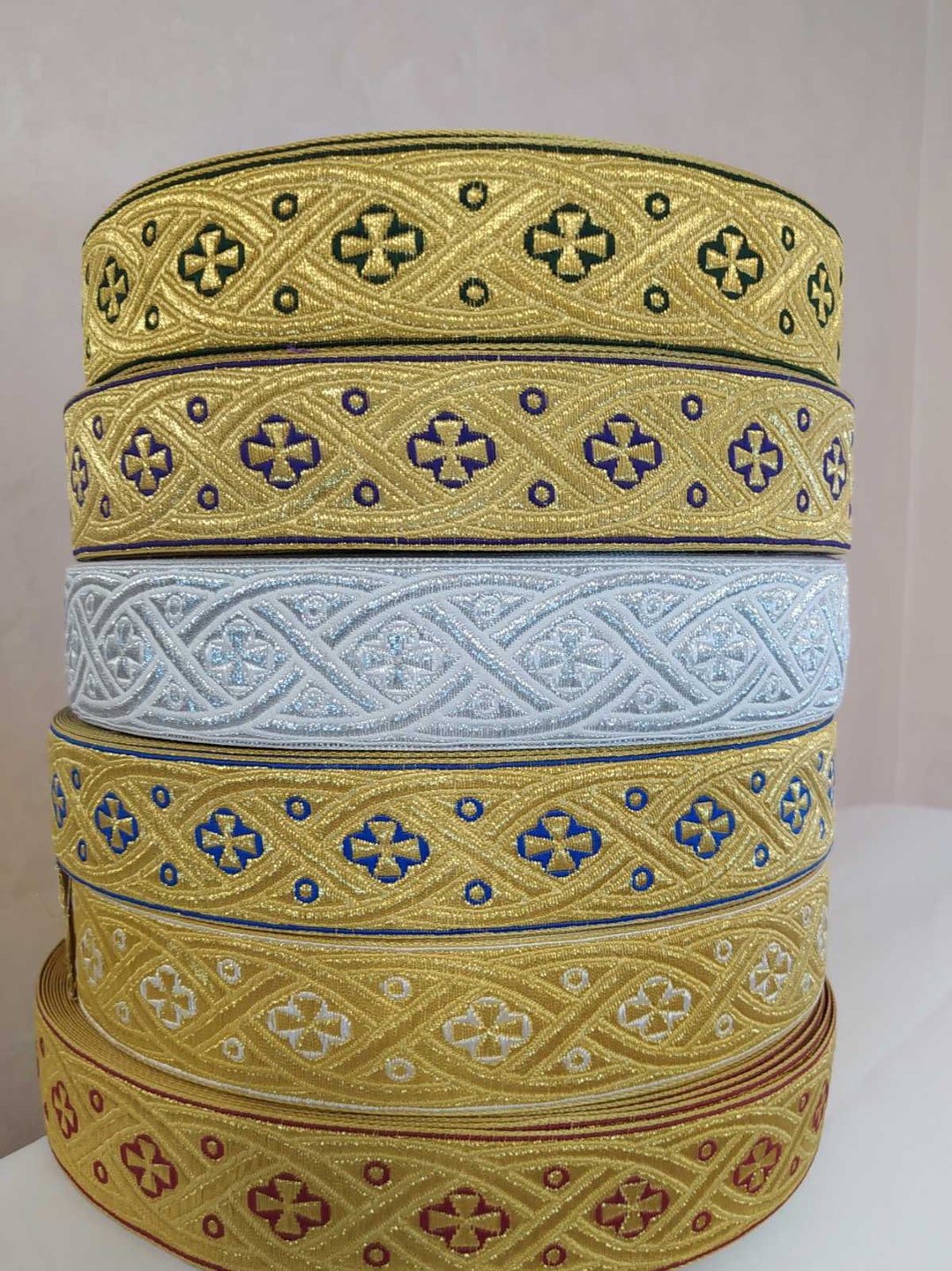 20 Meters Roll Liturgical Trim. Church Galoon 2.5cm 1 4 Cm 1,57 Ribbon