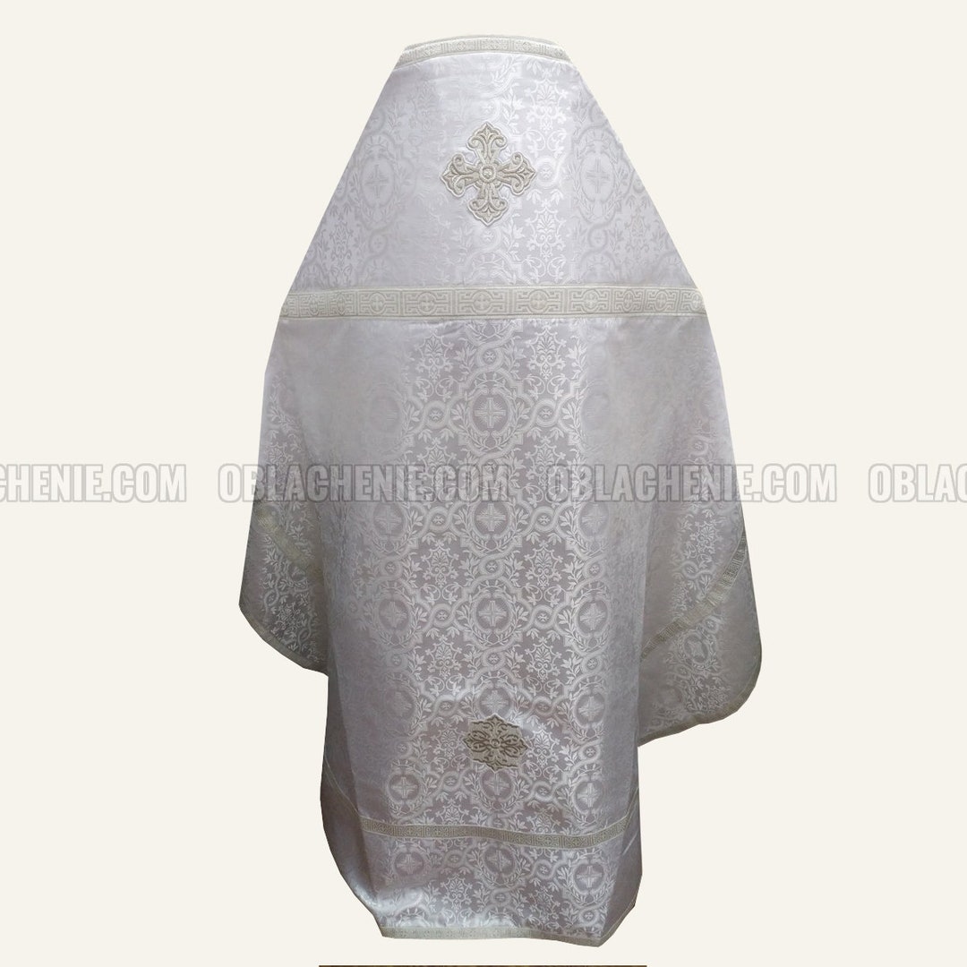 White Orthodox Priest Vestments. Lightweight Liturgical Vestments ...