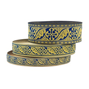 20 meters roll Church galoon 2.5 cm (1&quot;) 4 cm (1,58&quot;) 5 cm (2&quot;) ribbon -  Liturgical trim. Lots of colors inside. Gallon for vestments.