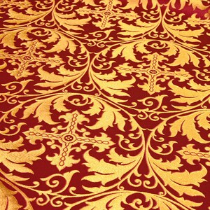 Church fabric. Nonmetallic brocade. Any colors. Vestment brocade. Clergy apparel. Christian cloth. Brocade fabric. Altar fabric