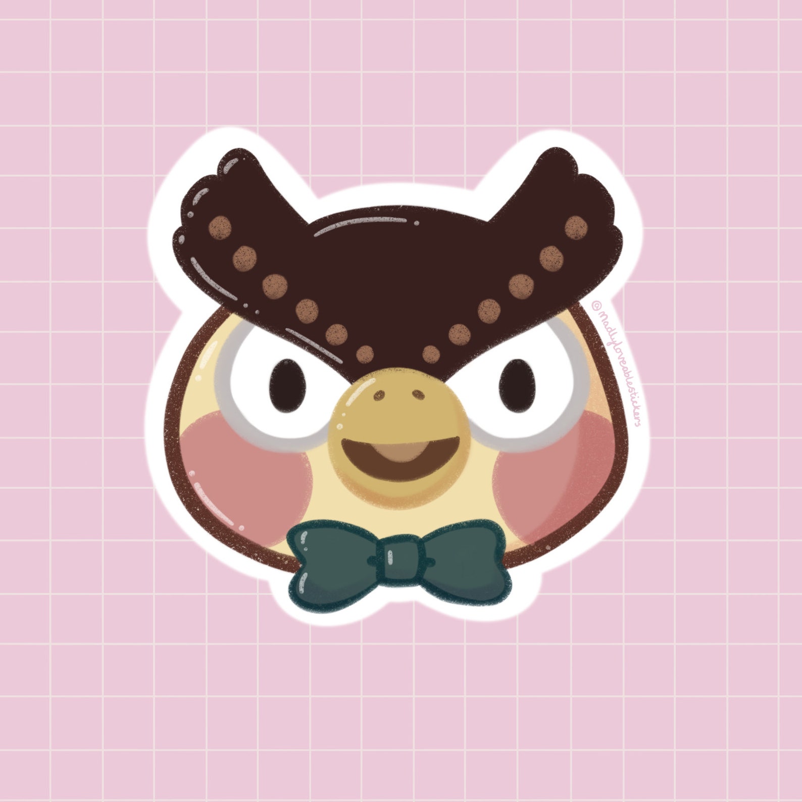 Blathers Animal Crossing Sticker Single Sticker Vinyl - Etsy
