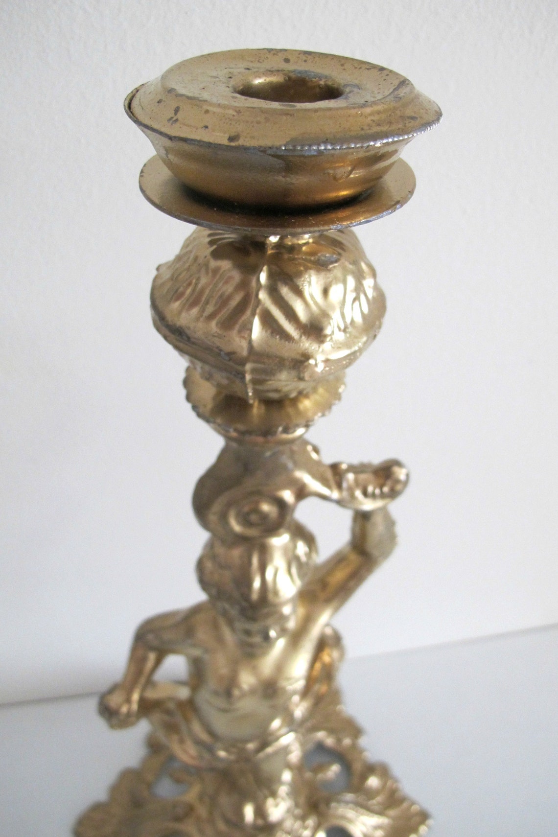 Large Beautiful Vintage Bohemian Candle Holder 16 Tall Etsy