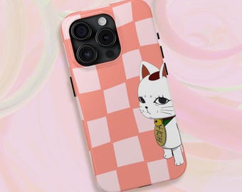 Lucky Cat Dan Dan Dan Phone Case / iphone 15 funda estética