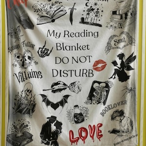 Romance Novel Blanket Smut Lover Reading Corner  Reading Blanket Bookish Blanket Book Merch Blanket Dark Romance blanket Reading Lover Gift
