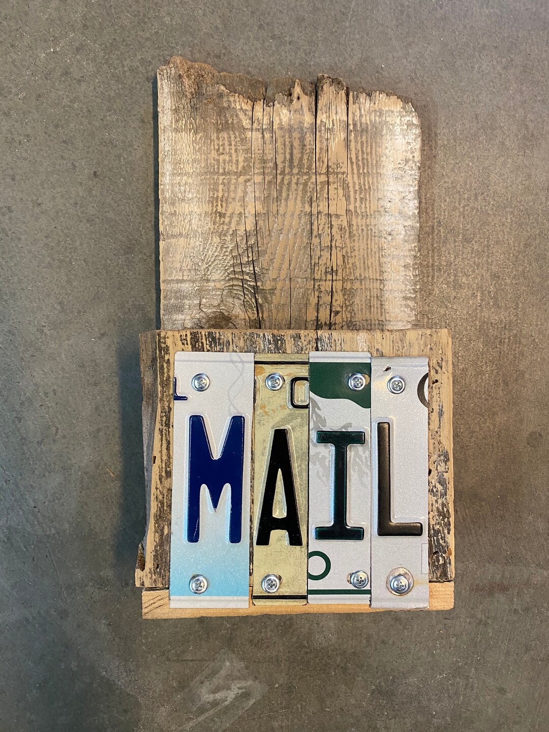 Mailbox License Plates Mail License Plate Art Etsy