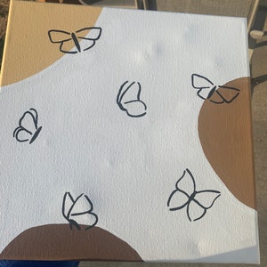 Butterfly painting simple butterfly modest butterfly