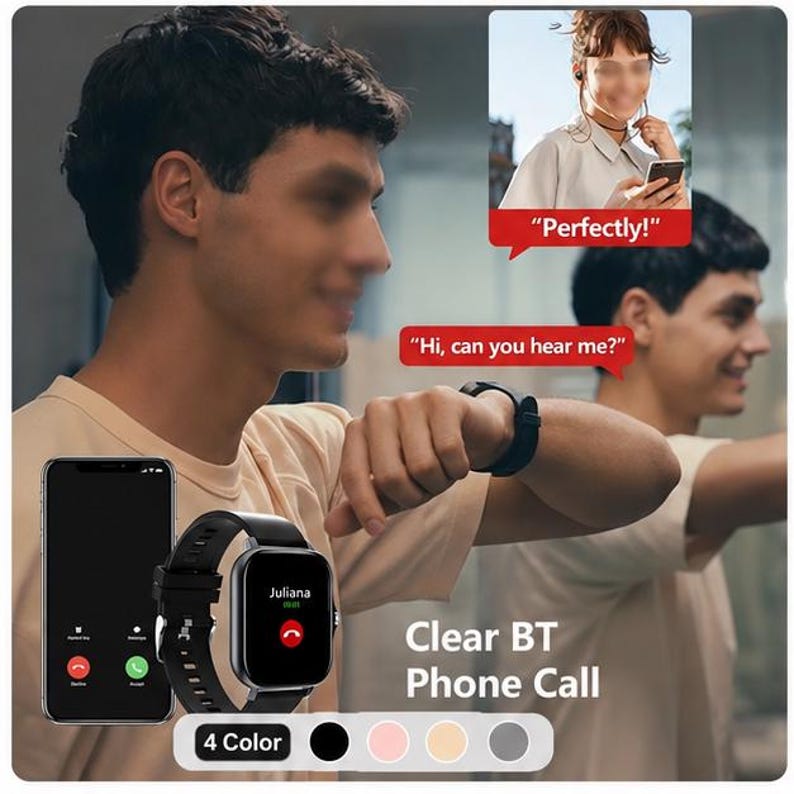 Reloj inteligente con llamadas inalámbricas, seguimiento de actividad física y asistente de voz. imagen 8