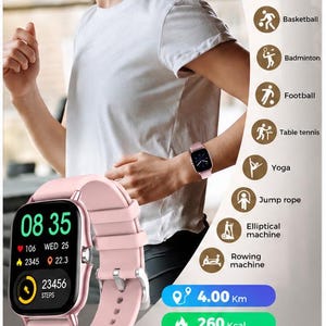 Reloj inteligente con llamadas inalámbricas, seguimiento de actividad física y asistente de voz. imagen 9