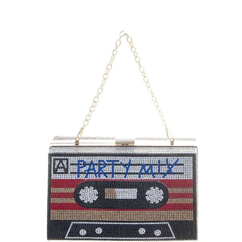 Cassette Tape Party Mix Clutch Purse / Retro Bling Purses & | Etsy