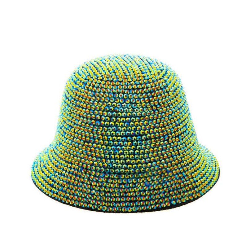Bling Bling Bucket Hats Great Gift for her! Stylish Studded Rhinestone Sparkling Bucket Hat 10 different Color Rhinestone Bucket Hat