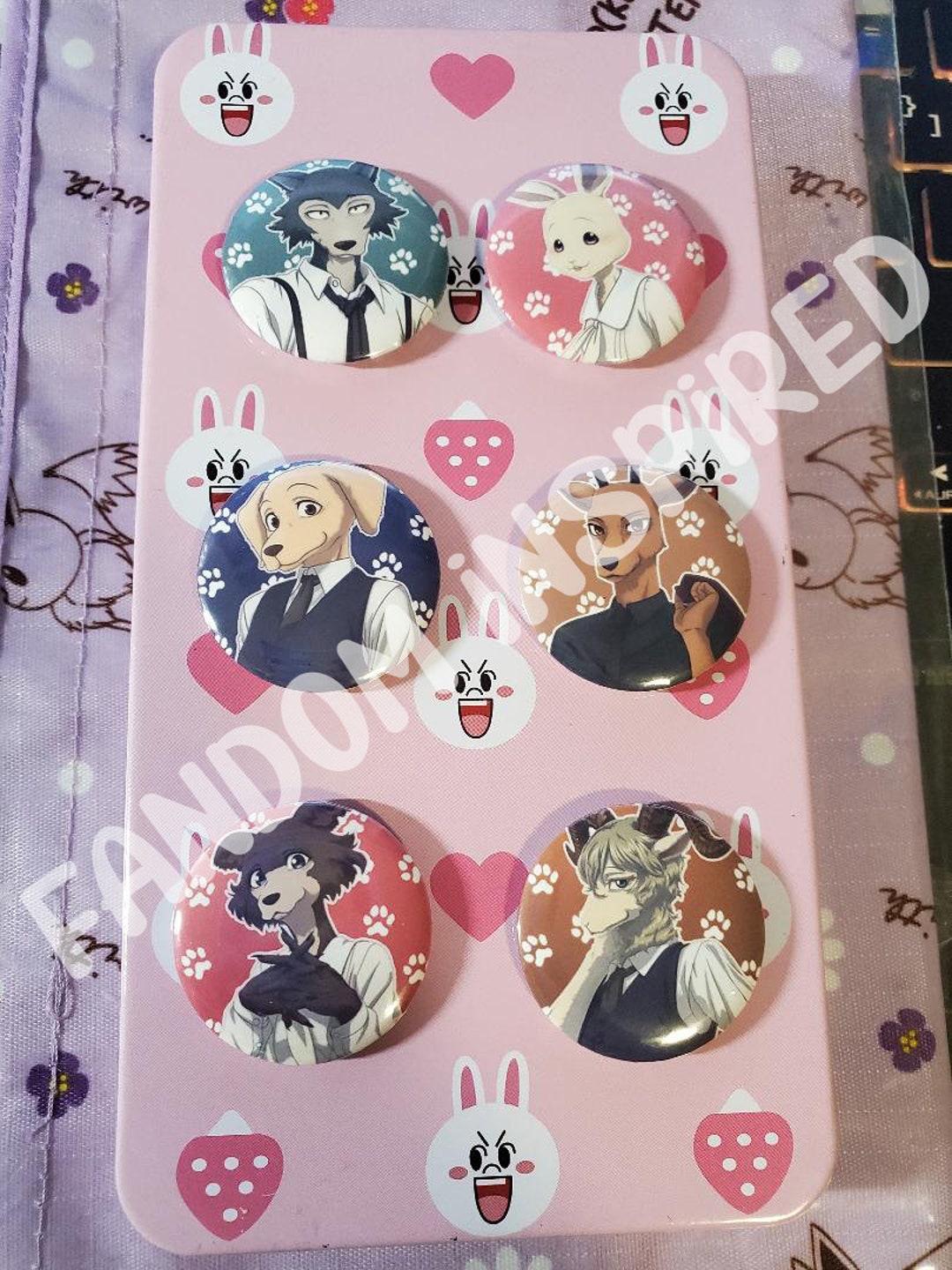 BEASTARS Anime Manga Inspired Pinback Buttons - Etsy
