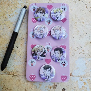 Badges de dessin animé pour lycée